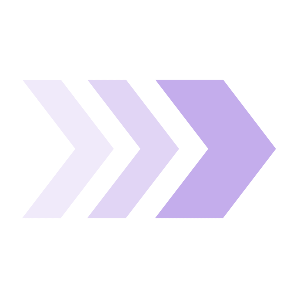 ombre purple arrow pointint to right